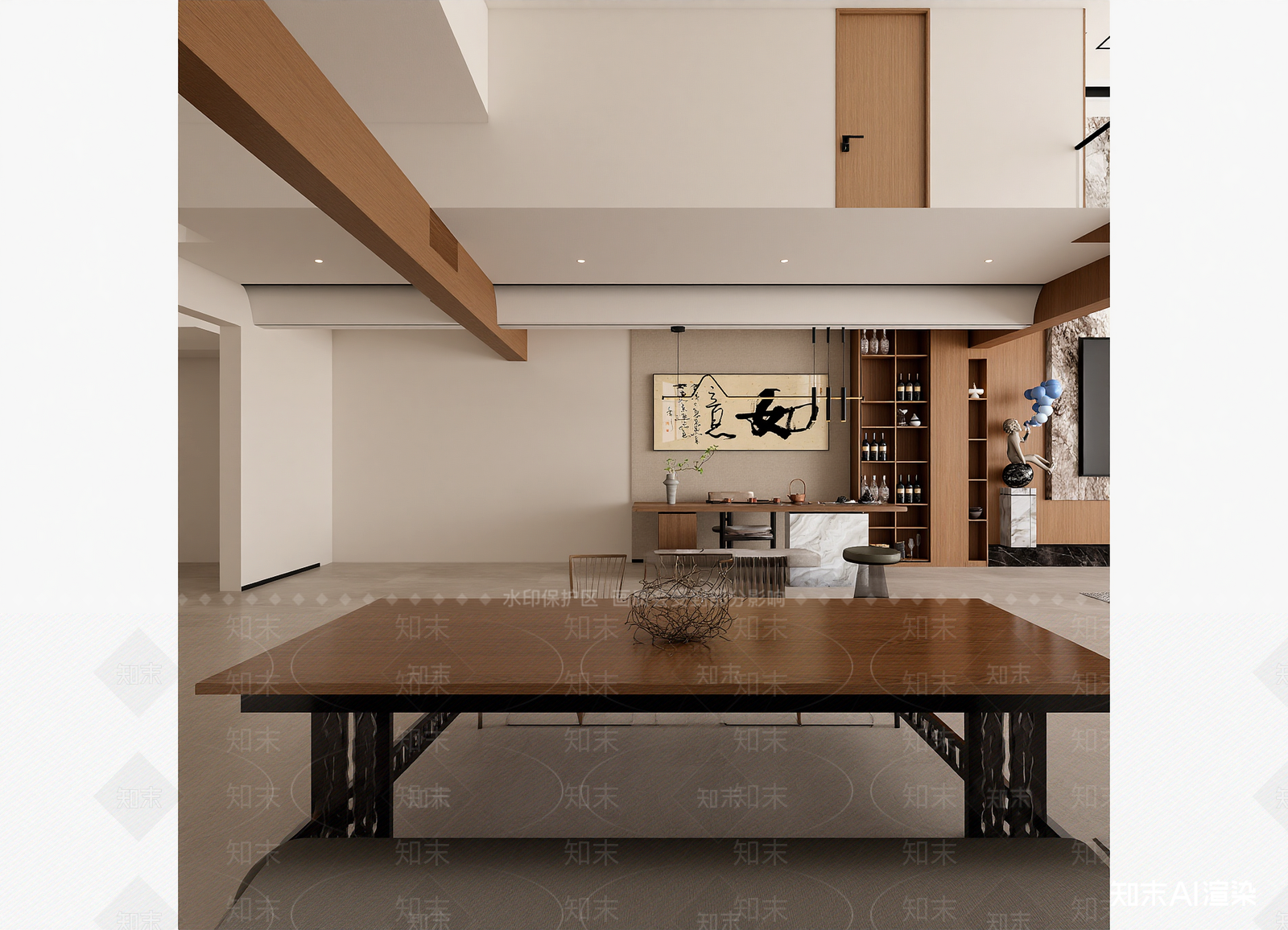 现代茶馆3D模型下载【ID:1214321964】