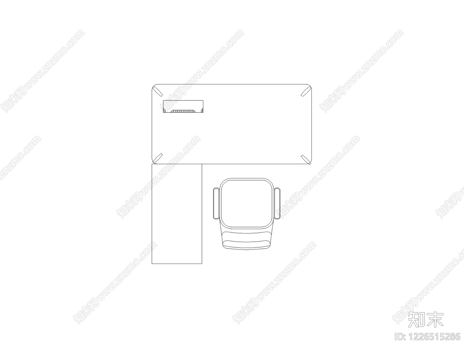 桌子cad施工图下载【ID:1226515286】