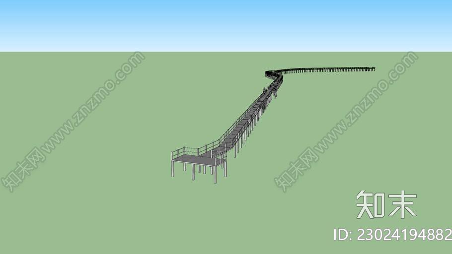 混凝土通道红树林SU模型下载【ID:1162236464】