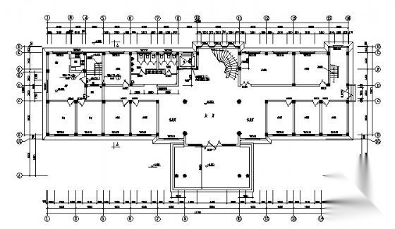 某五层办公楼建筑方案图施工图下载【ID:151434130】