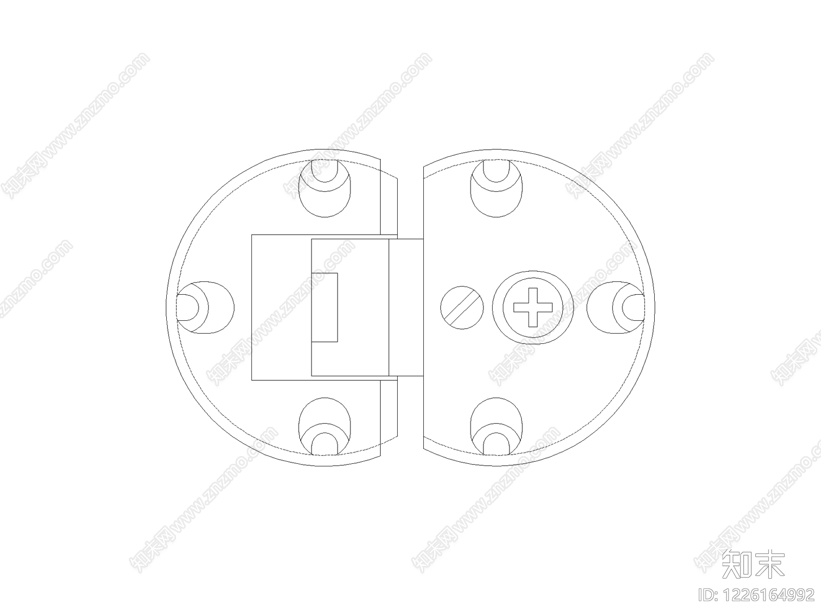 现代五金管件CAD图纸