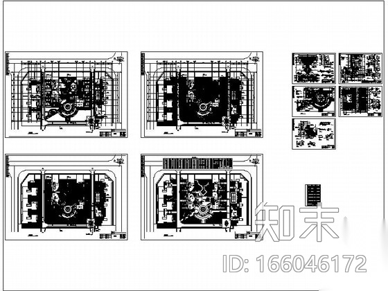 [陕西]精致庭院景观方案施工详图cad施工图下载【ID:166046172】