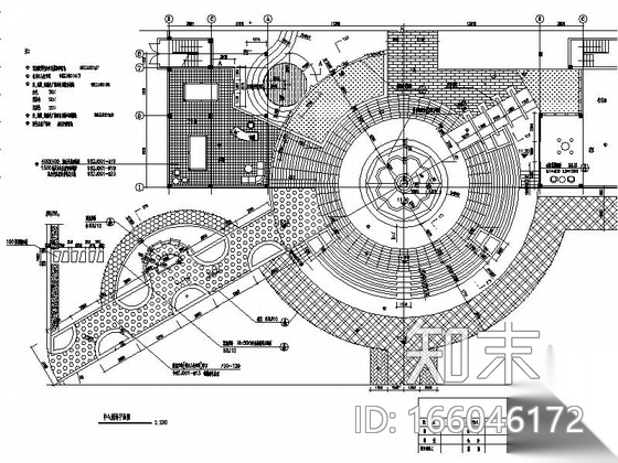 [陕西]精致庭院景观方案施工详图cad施工图下载【ID:166046172】