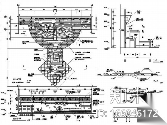 [陕西]精致庭院景观方案施工详图cad施工图下载【ID:166046172】