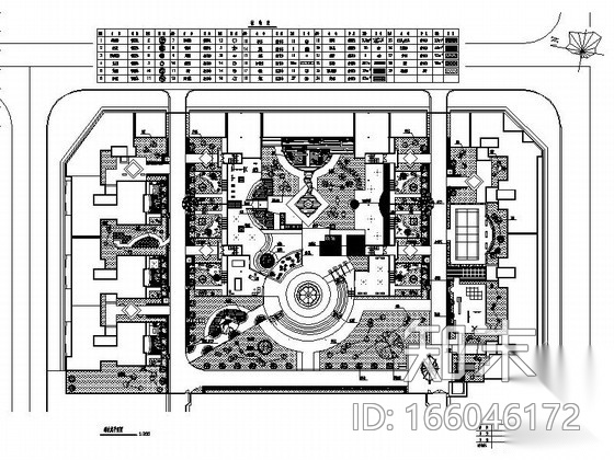 [陕西]精致庭院景观方案施工详图cad施工图下载【ID:166046172】