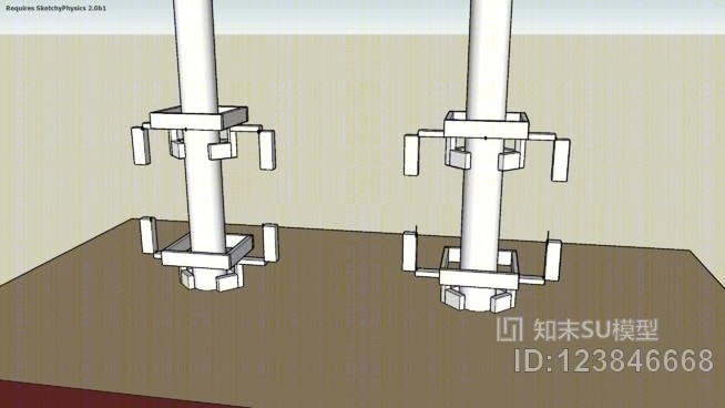 爬树机器人（简图物理2）SU模型下载【ID:123846668】