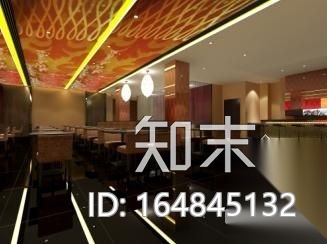 时尚西餐厅装修图(含效果图)施工图下载【ID:164845132】