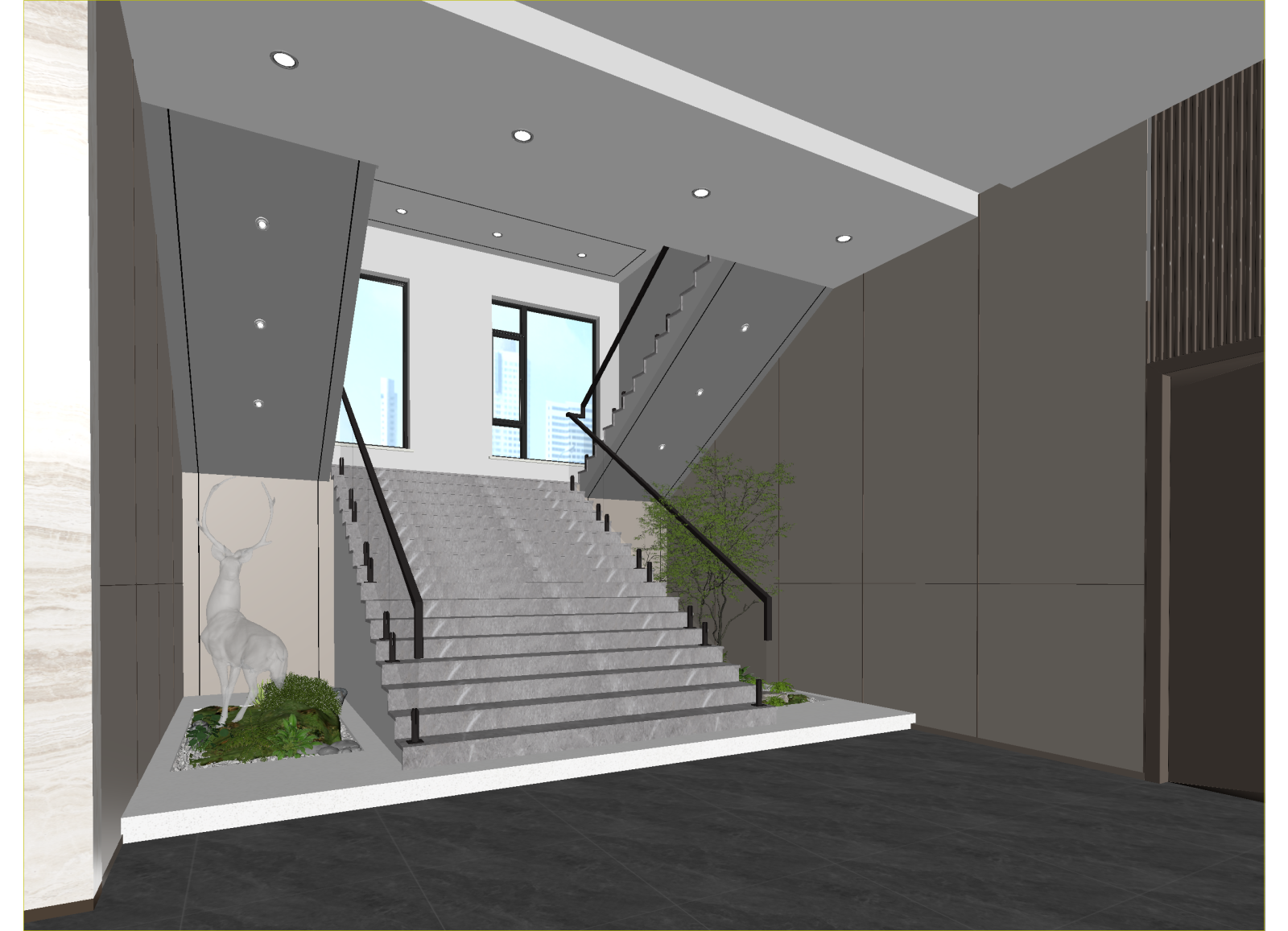 现代大厅3D模型下载【ID:1214791182】