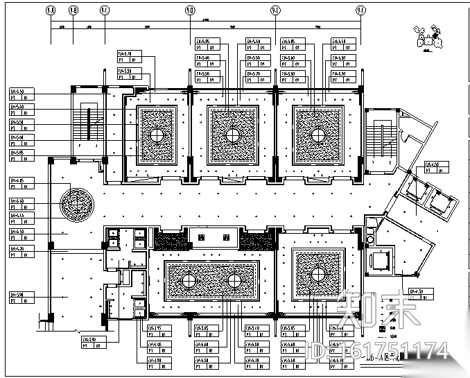 [四川]大唐宴会办公空间设计施工图（附效果图）cad施工图下载【ID:161751174】
