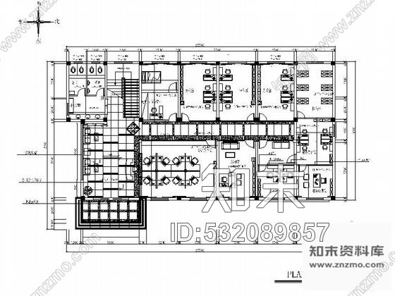 施工图扬州某现代办公楼室内设计装修图含效果施工图下载【ID:532089857】