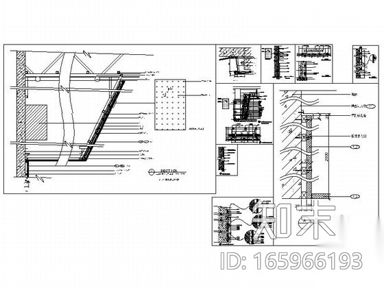 成套吸引材料墙面装饰造型节点详图CAD图块下载cad施工图下载【ID:165966193】