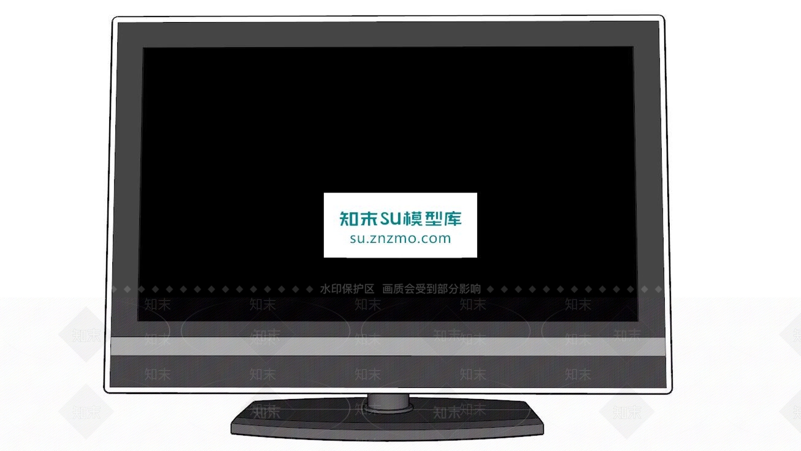 电视屏SU模型下载【ID:170606129】