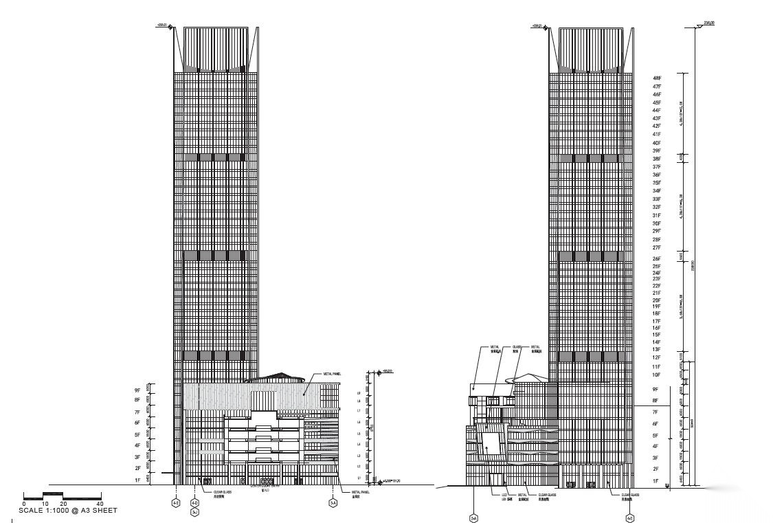 [河南]超高层知名地产商业综合体建筑设计方案文本（图...cad施工图下载【ID:165608106】