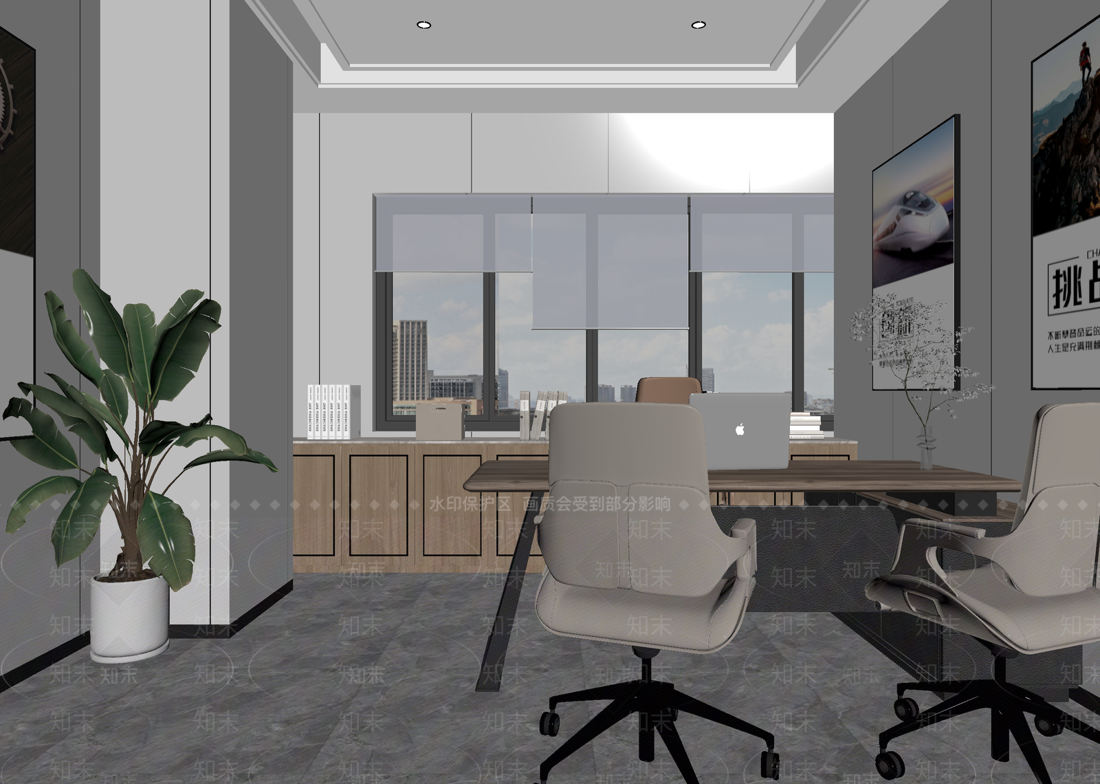 现代办公室3D模型下载【ID:1215141559】