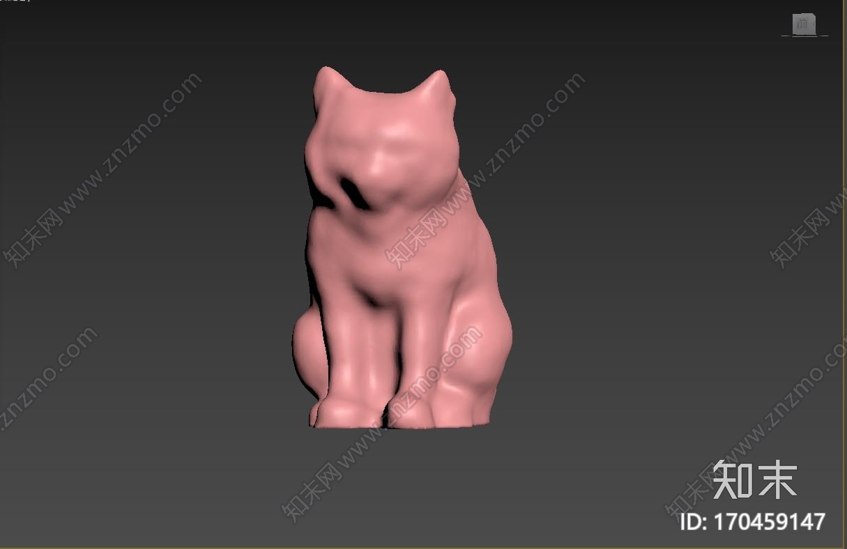 猫雕塑3d打印模型下载【ID:170459147】