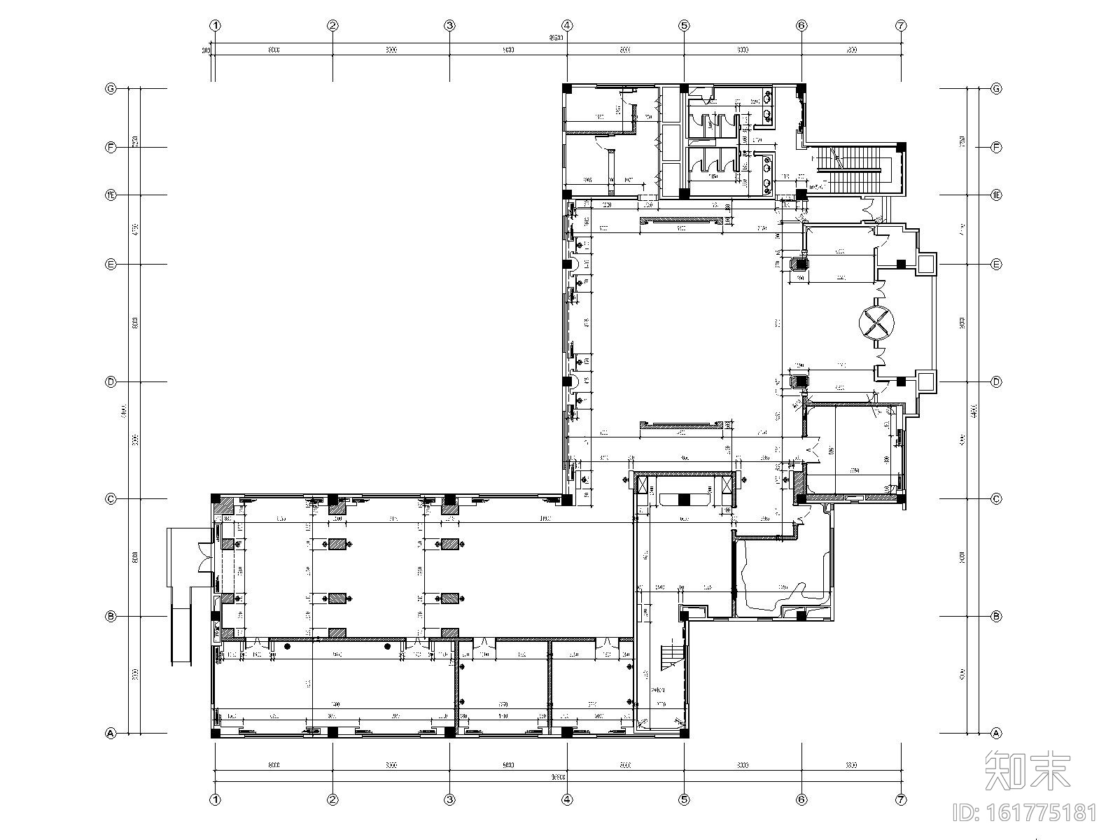 黄山翡翠湖碧水苑会所室内装修施工图+物料cad施工图下载【ID:161775181】