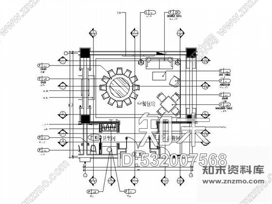 施工图江苏某度假酒店餐厅包房A装修图施工图下载【ID:532007568】