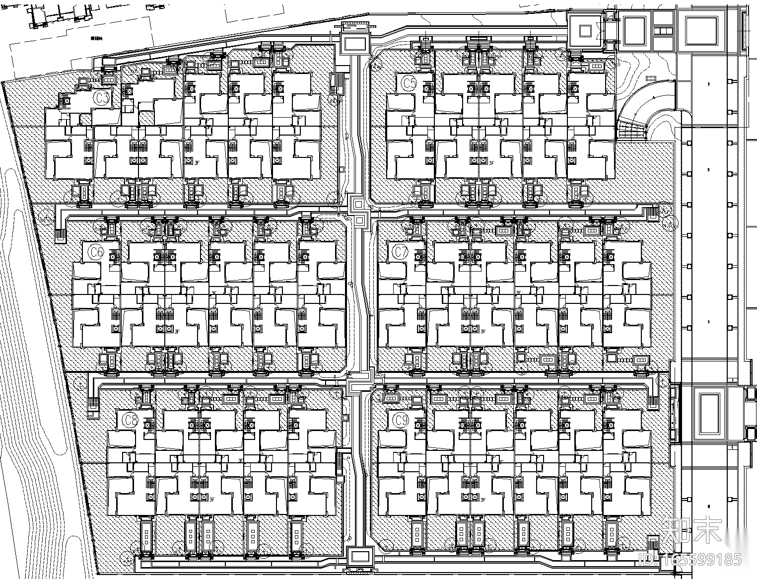 [福建]厦门泰禾院子植物配置CAD施工图施工图下载【ID:165599185】