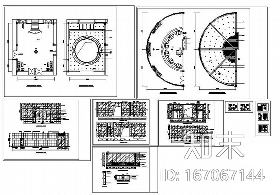 某公共建筑幕墙施工图cad施工图下载【ID:167067144】