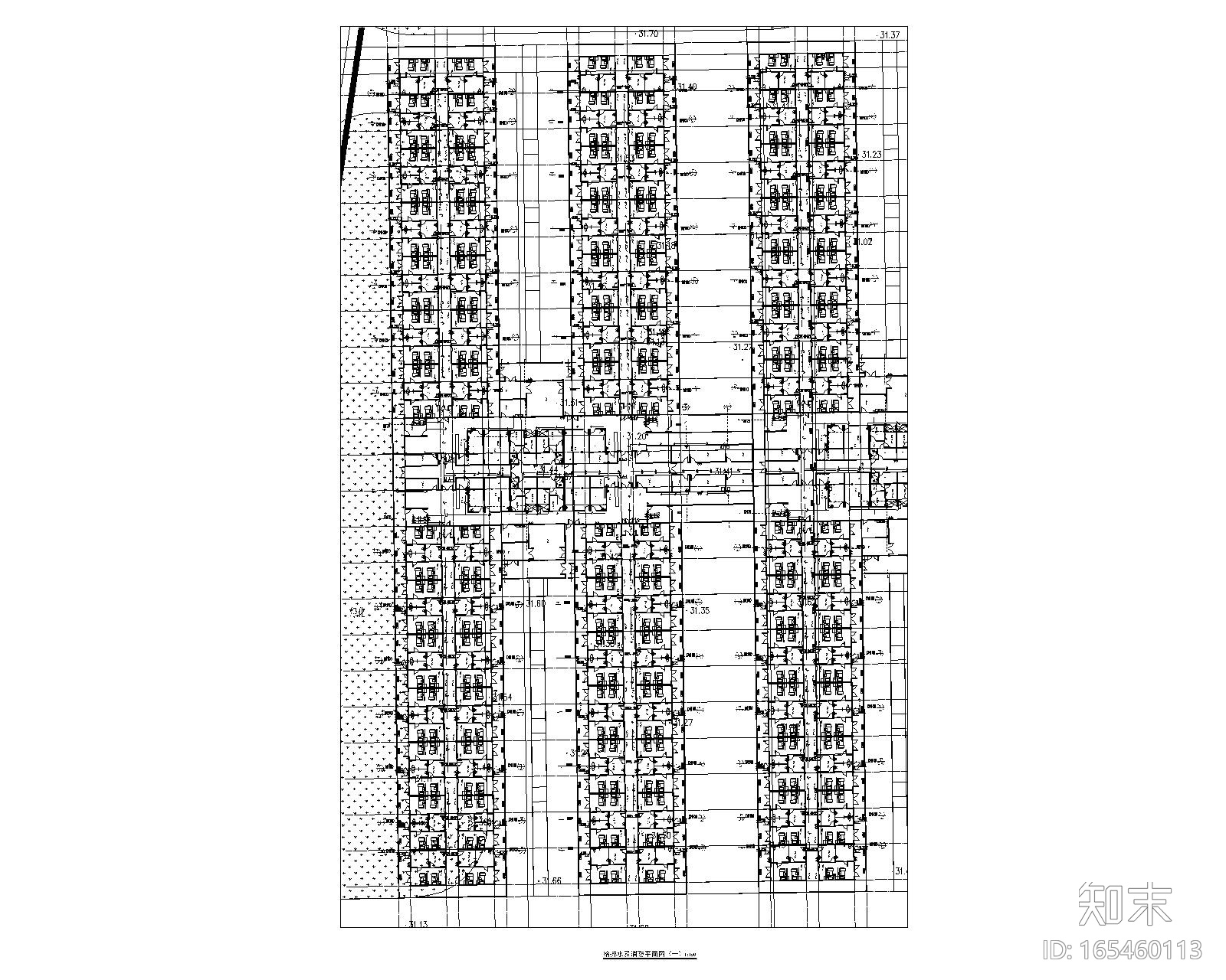 2020年武汉市某医院给排水施工图cad施工图下载【ID:165460113】