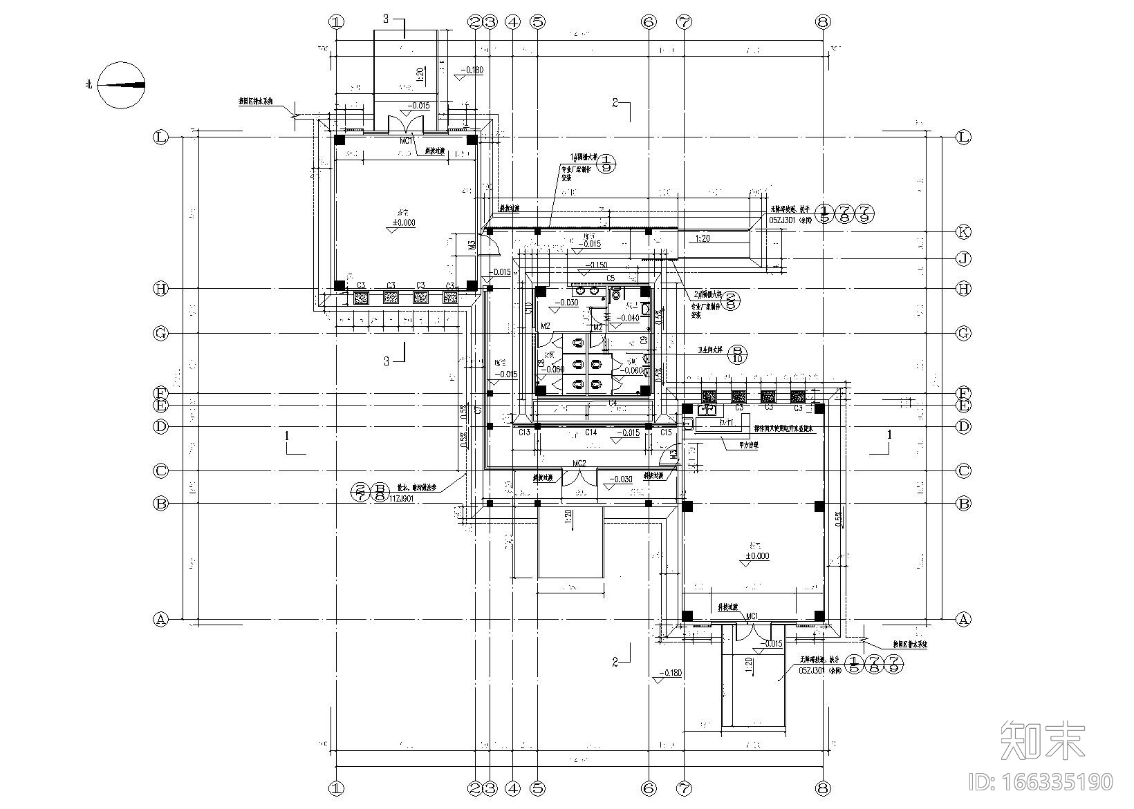 百鸟轩建筑小品施工图设计_附SU模型cad施工图下载【ID:166335190】