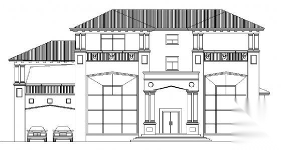 某G型三层别墅建筑方案图cad施工图下载【ID:149921123】
