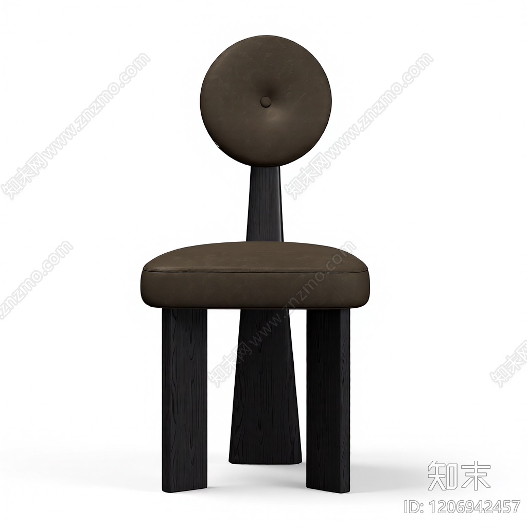 现代风格餐椅3D模型下载【ID:1206942457】