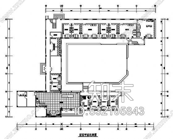 施工图某办公楼装饰施工图cad施工图下载【ID:532105843】