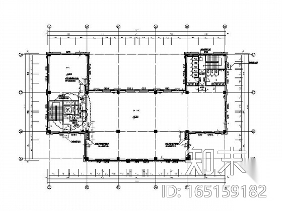 [天津]五层框架结构块瓦屋面社区中心建筑施工图施工图下载【ID:165159182】