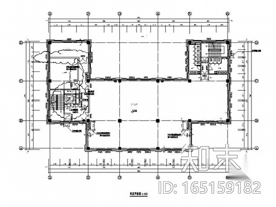 [天津]五层框架结构块瓦屋面社区中心建筑施工图施工图下载【ID:165159182】