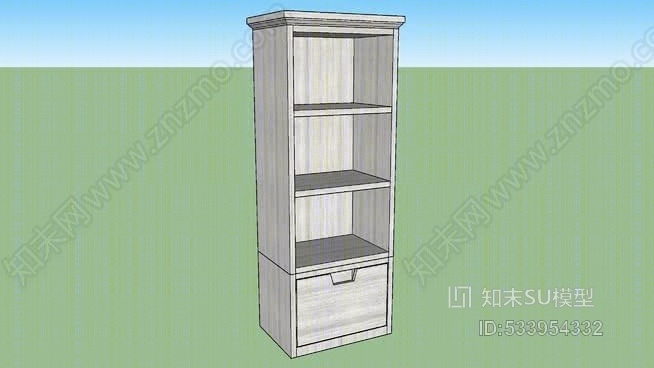 Tribeca存储单书柜套件SU模型下载【ID:533954332】