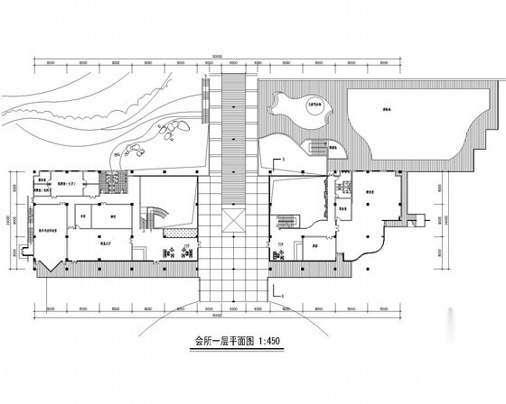 [石家庄]某二层现代型会所建筑方案图cad施工图下载【ID:166456181】