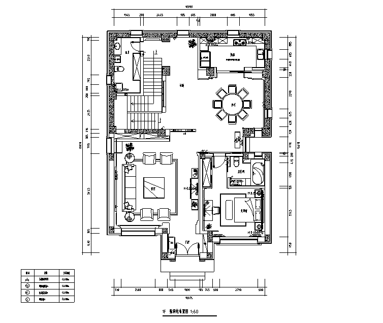 中式古典风别墅设计施工图(附效果图)cad施工图下载【ID:161767177】