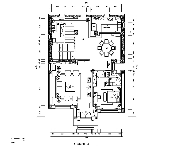 中式古典风别墅设计施工图(附效果图)cad施工图下载【ID:161767177】