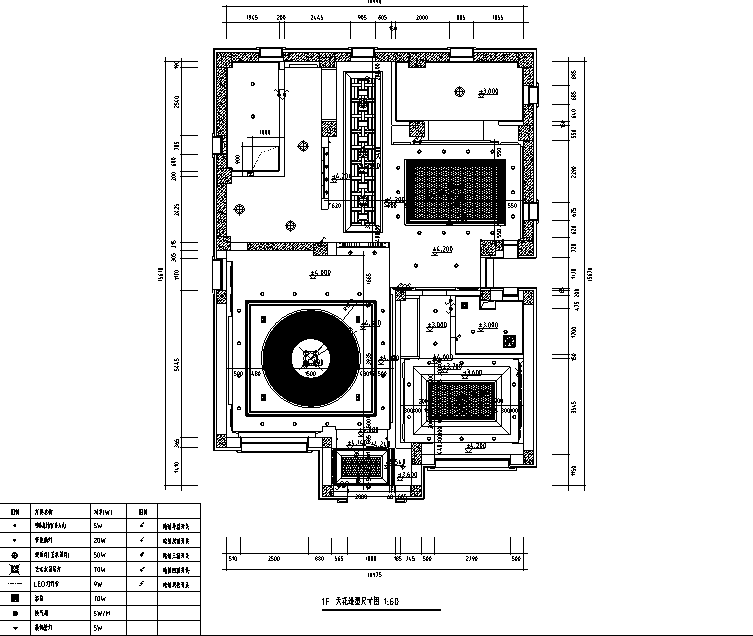 中式古典风别墅设计施工图(附效果图)cad施工图下载【ID:161767177】