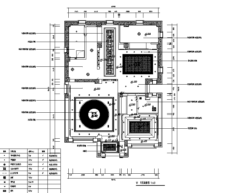 中式古典风别墅设计施工图(附效果图)cad施工图下载【ID:161767177】