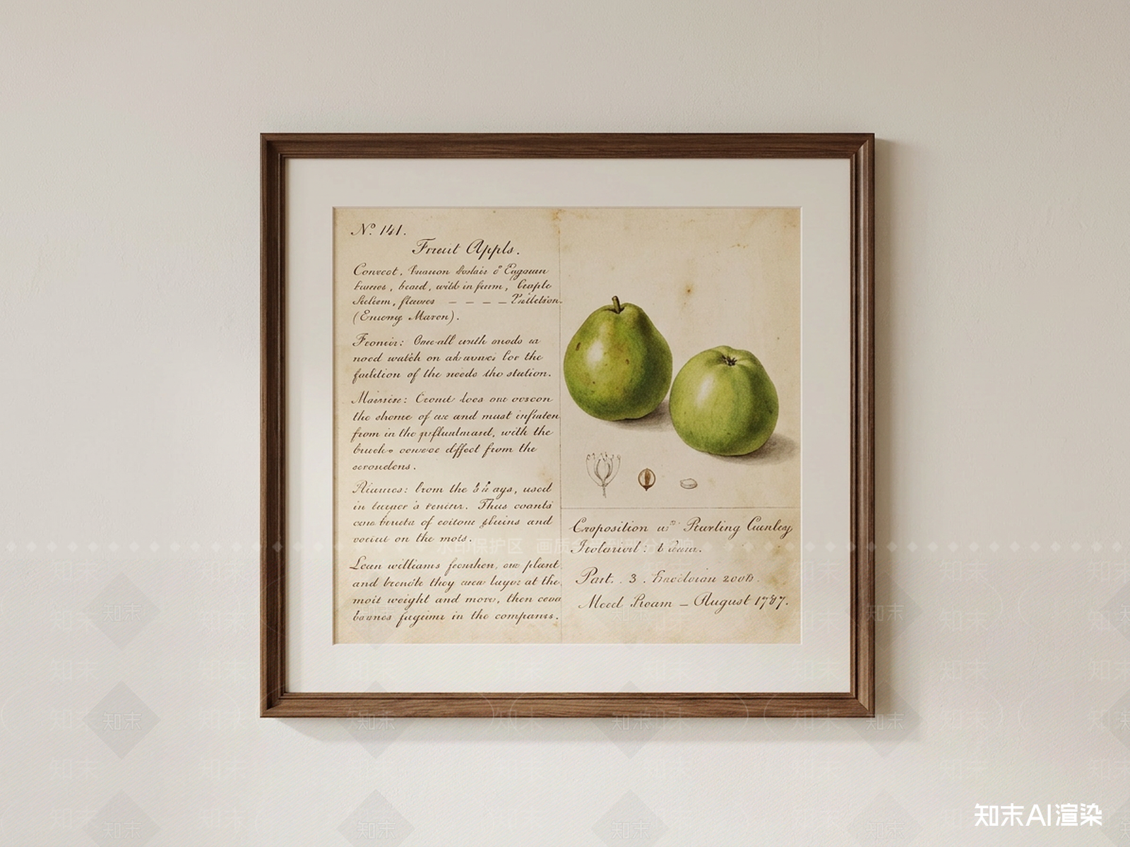 中古挂画SU模型草图