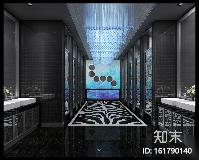 [拉萨]慢摇酒吧超详细施工图（含效果图）cad施工图下载【ID:161790140】