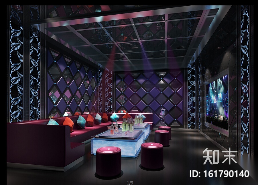[拉萨]慢摇酒吧超详细施工图（含效果图）cad施工图下载【ID:161790140】