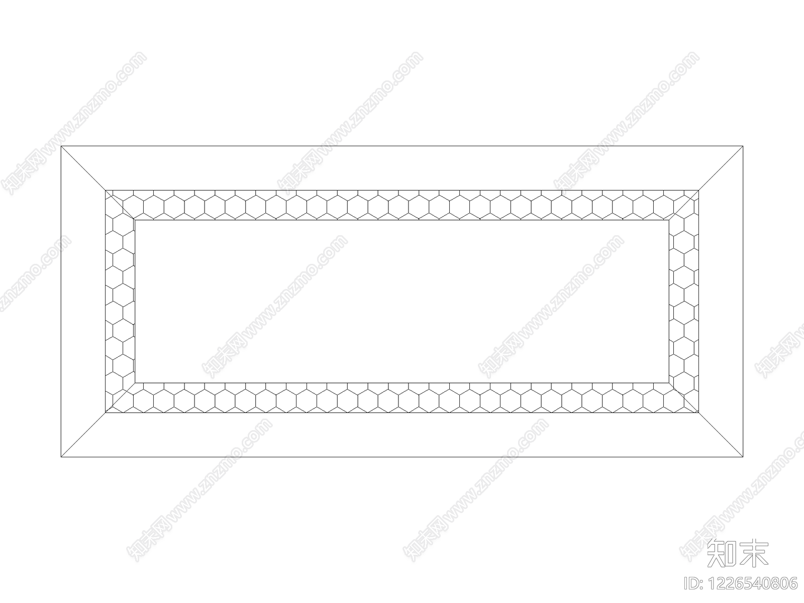 装饰线条cad施工图下载【ID:1226540806】