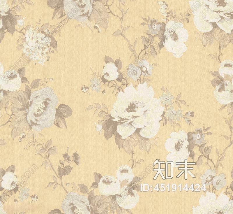 美式乡村田园碎花墙纸贴图下载【ID:451914424】