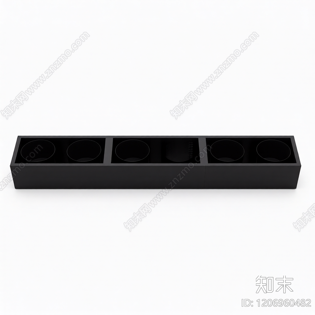 长条形灯槽吊顶组件3D模型下载【ID:1206960482】