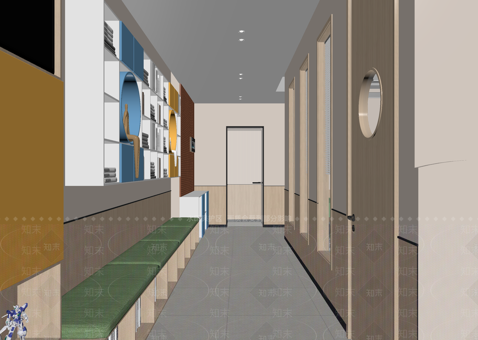 现代走廊3D模型下载【ID:1215197591】