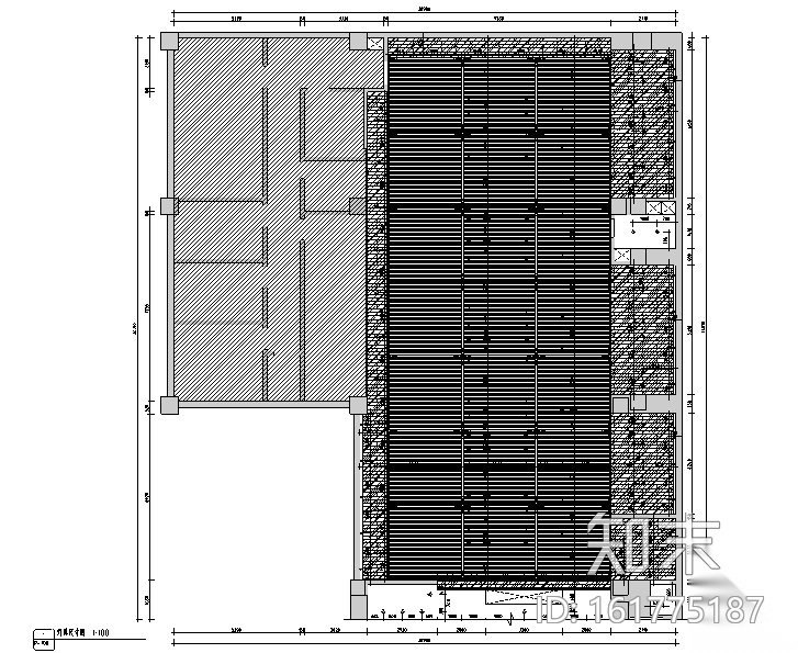 [新疆]460平米韩式料理餐饮空间设计施工图（附效果图）cad施工图下载【ID:161775187】