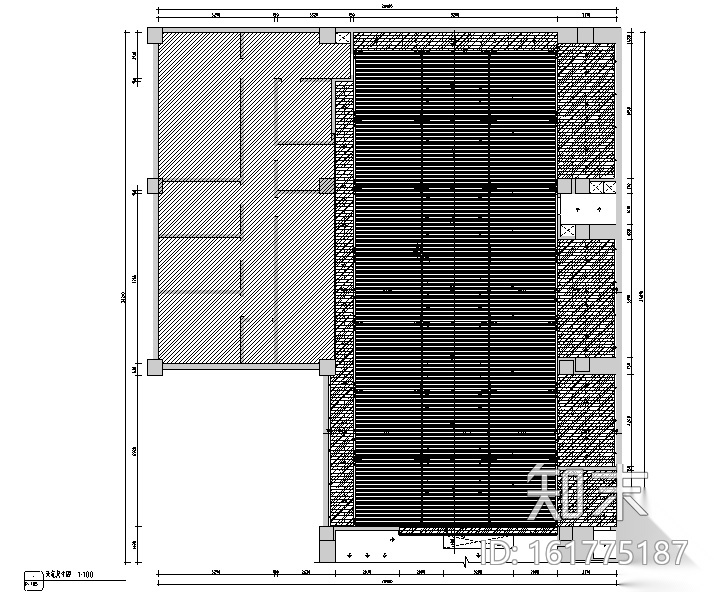 [新疆]460平米韩式料理餐饮空间设计施工图（附效果图）cad施工图下载【ID:161775187】