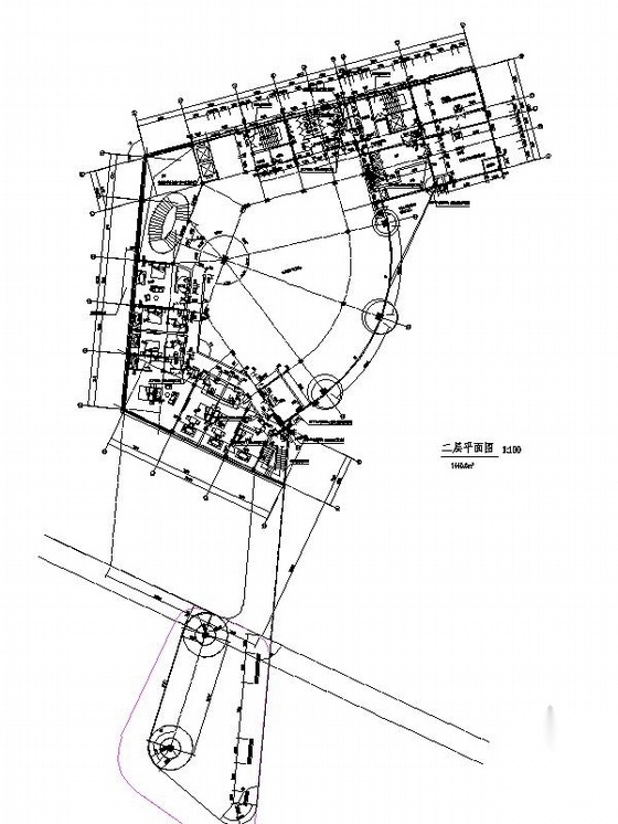 [辽宁]3层现代风格观光潜艇接待中心建筑施工图（树状表...cad施工图下载【ID:165429101】