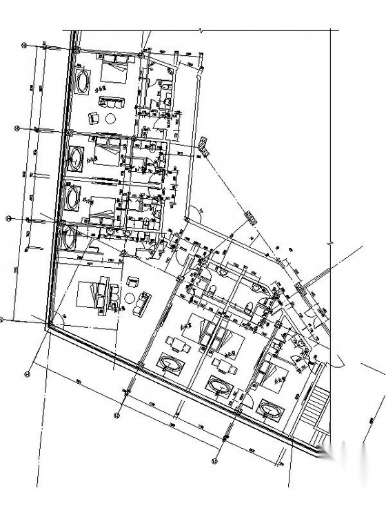 [辽宁]3层现代风格观光潜艇接待中心建筑施工图（树状表...cad施工图下载【ID:165429101】