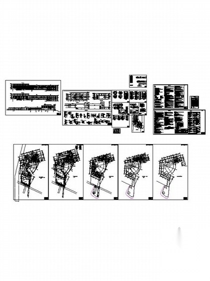 [辽宁]3层现代风格观光潜艇接待中心建筑施工图（树状表...cad施工图下载【ID:165429101】