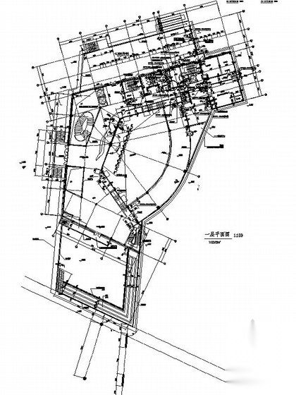 [辽宁]3层现代风格观光潜艇接待中心建筑施工图（树状表...cad施工图下载【ID:165429101】