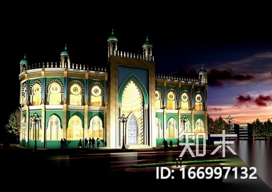 [新疆]吐鲁番特色餐厅装修图（含效果）cad施工图下载【ID:166997132】